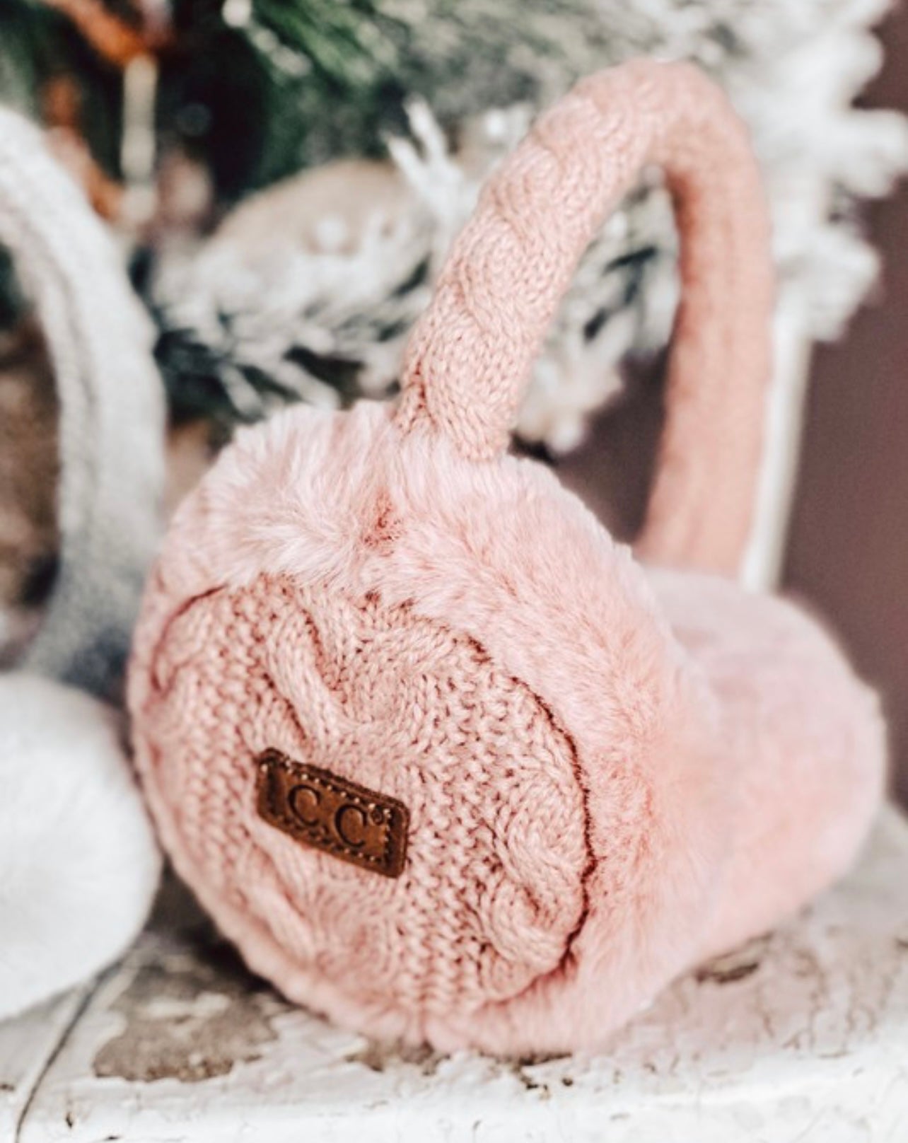 CC Cable Knit Earmuffs