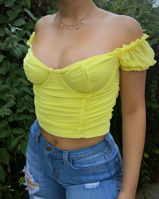 Yellow Princess Top