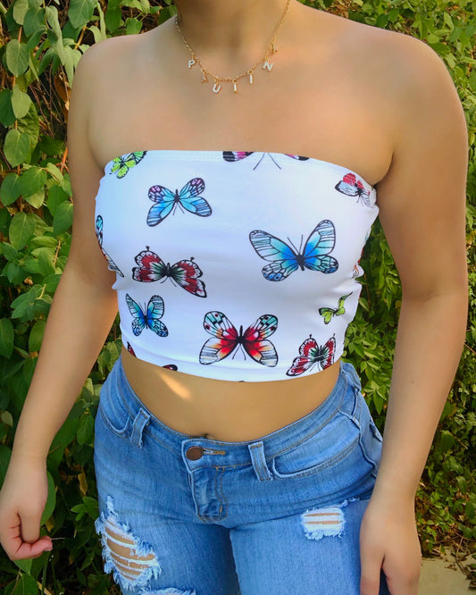 Butterfly Tube Top