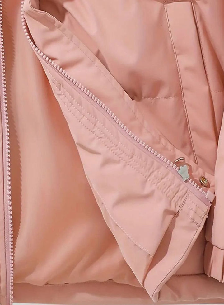 Lena | Damen Winterjacke mit Stehkragen und Elastischen Bündchen Warm Gefüttert Tailliert - image 4