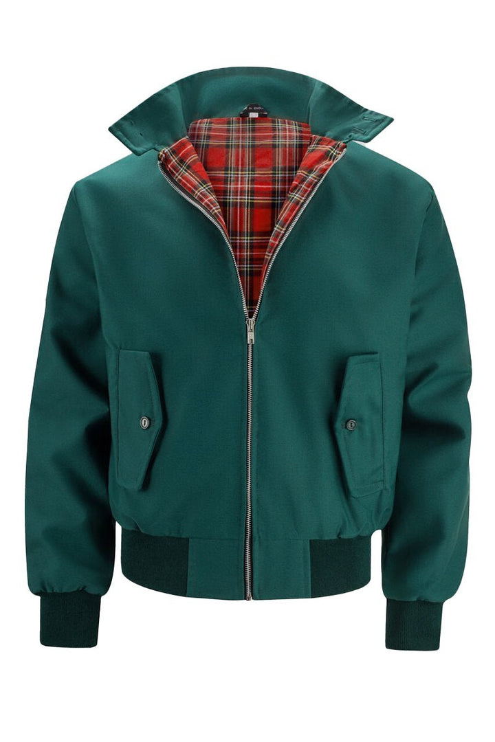 Henrik | Herren Harrington-Jacke mit Karo-Futter Reißverschluss Umlegekragen und Rippbündchen - image 17