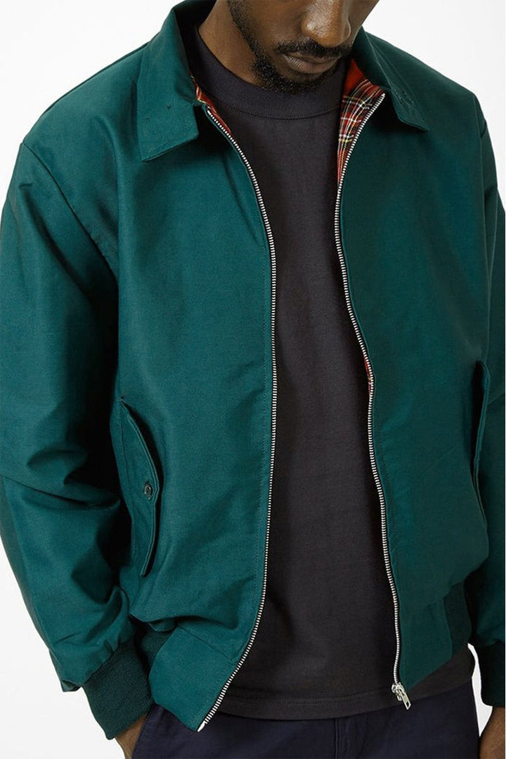 Henrik | Herren Harrington-Jacke mit Karo-Futter Reißverschluss Umlegekragen und Rippbündchen - image 18