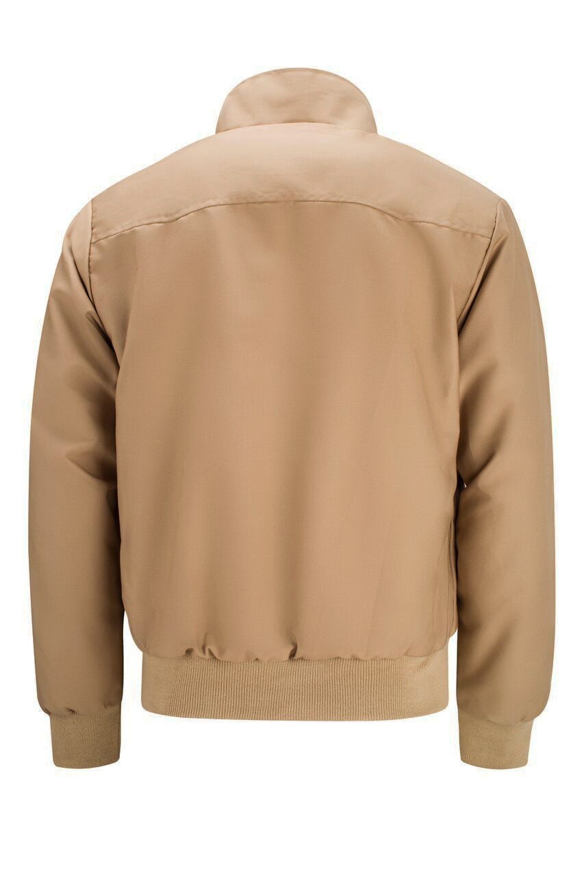 Henrik | Herren Harrington-Jacke mit Karo-Futter Reißverschluss Umlegekragen und Rippbündchen - image 22