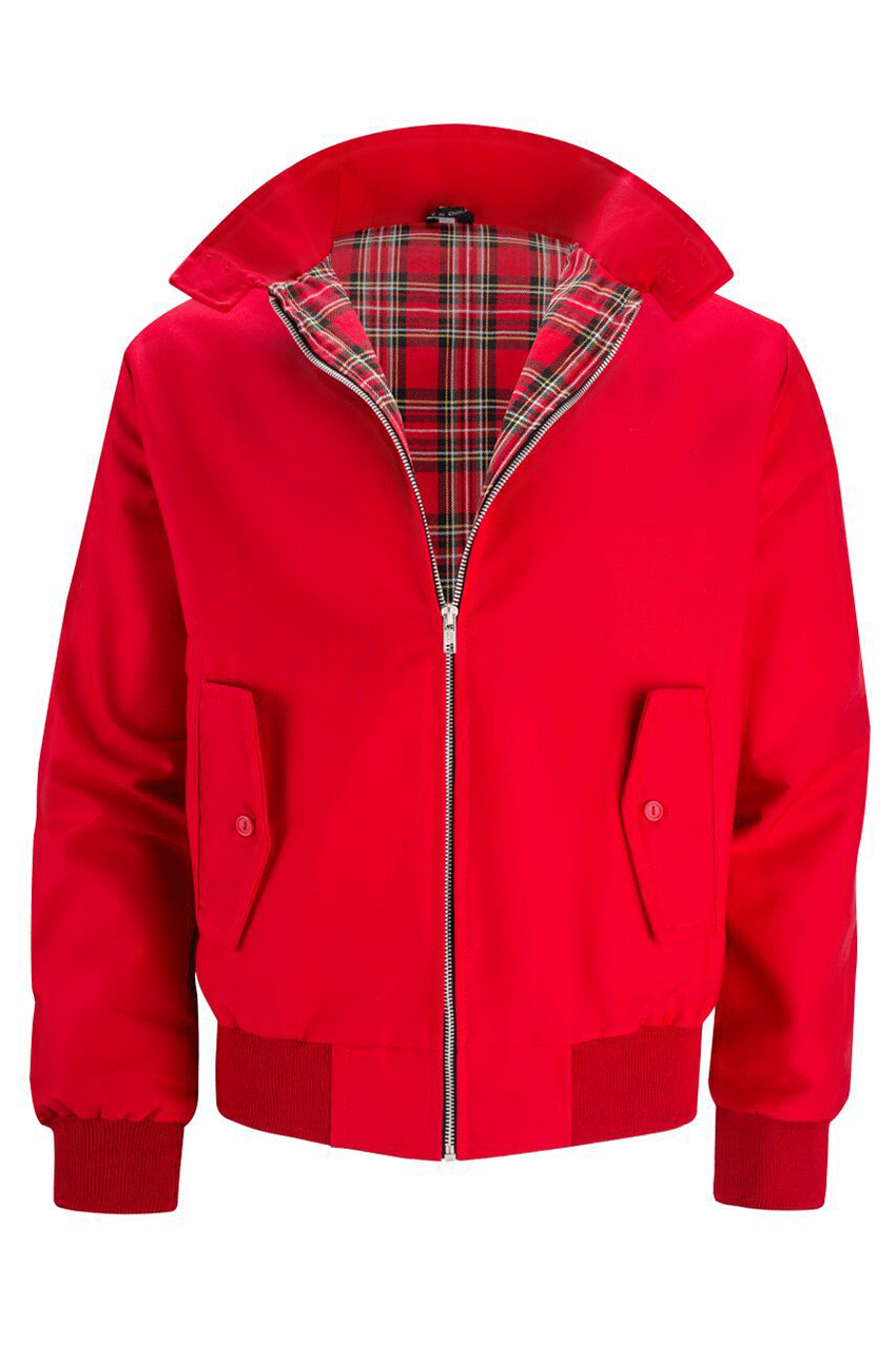 Henrik | Herren Harrington-Jacke mit Karo-Futter Reißverschluss Umlegekragen und Rippbündchen - image 23