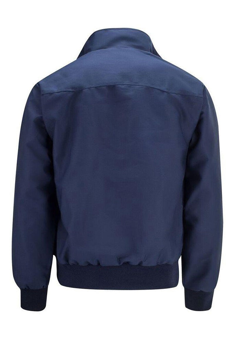 Henrik | Herren Harrington-Jacke mit Karo-Futter Reißverschluss Umlegekragen und Rippbündchen - image 5