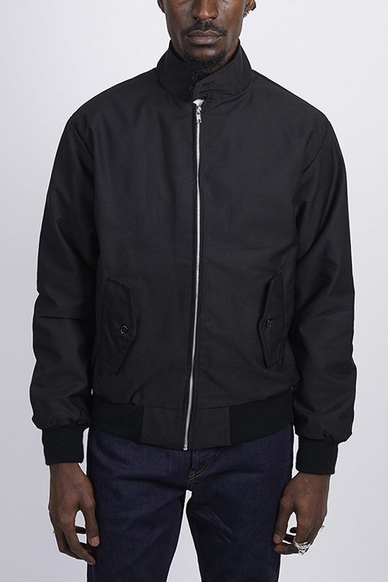 Henrik | Herren Harrington-Jacke mit Karo-Futter Reißverschluss Umlegekragen und Rippbündchen - image 8