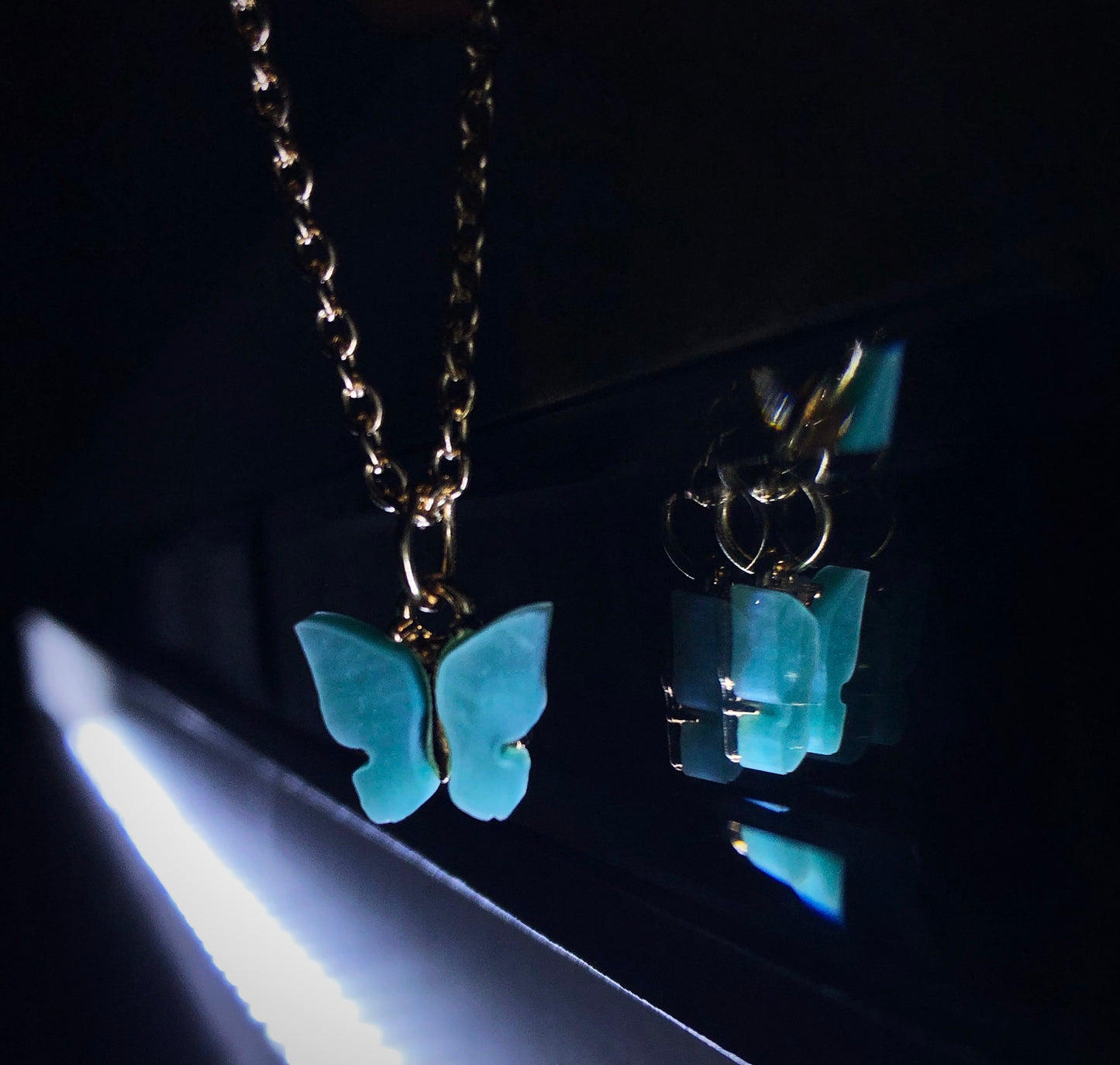 Blue Butterfly Necklace 🦋