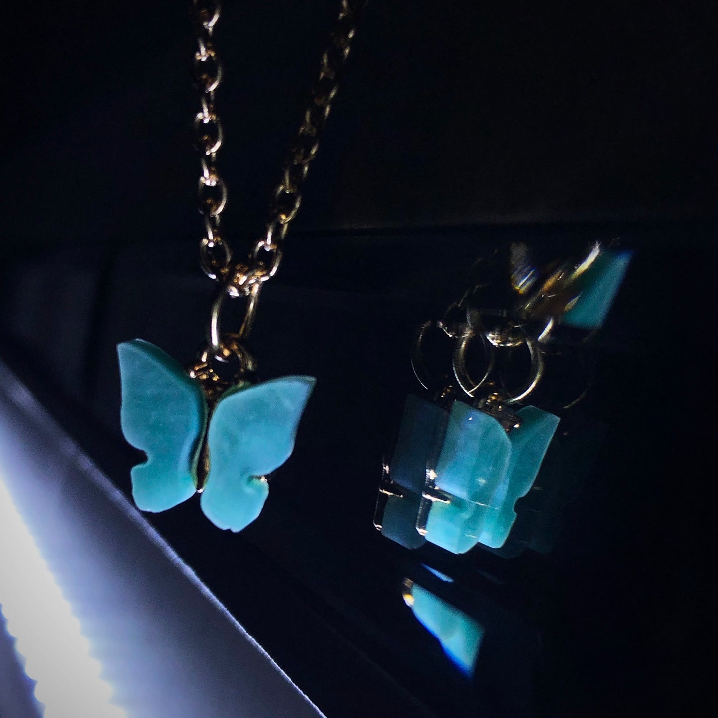Blue Butterfly Necklace 🦋